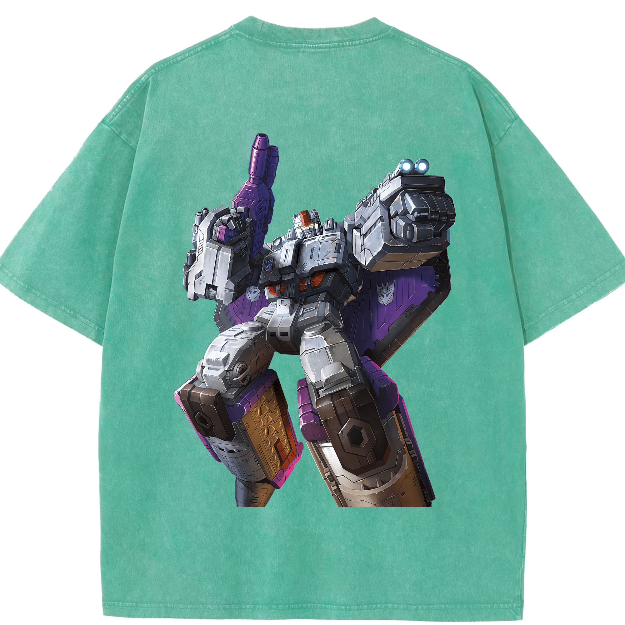 （画像用） Transformers トランスフォーマー 綿100% ヴィンテージ風 半袖Tシャツ（背面プリント）